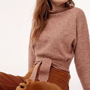 Wilfred Free Lorin Alpaca Wool Tie Sweater